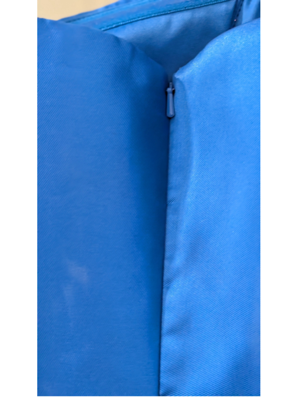 NWT Rene Ruiz Collection Blue Satin Embellished Formal Gown Size 8 $349 - Picture 10 of 16